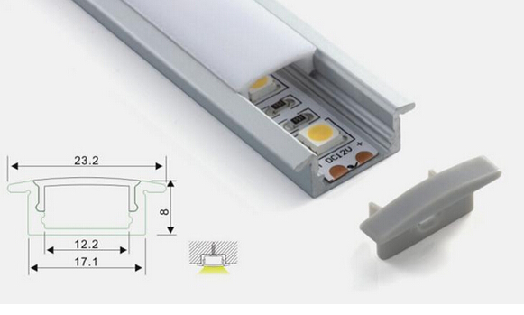 Recessed LED Aluminum Profile TL-P001-R